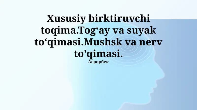 Tog'ay va suyak to'qimasi