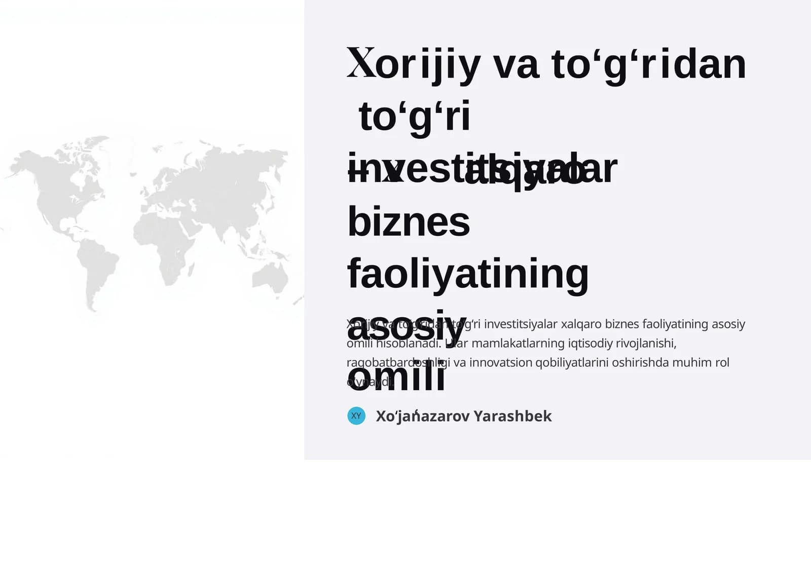 Investitsiyalar