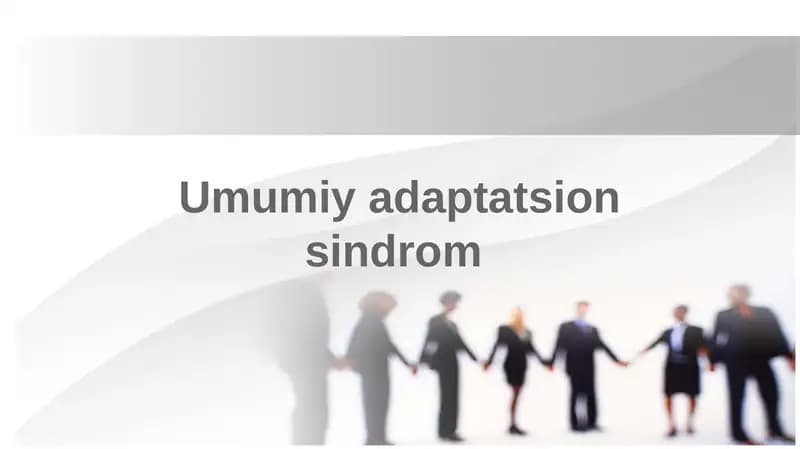 Umumiy adaptatsiya sindromi