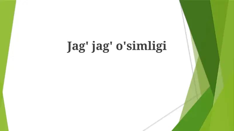 Jag' jag'o'simligi