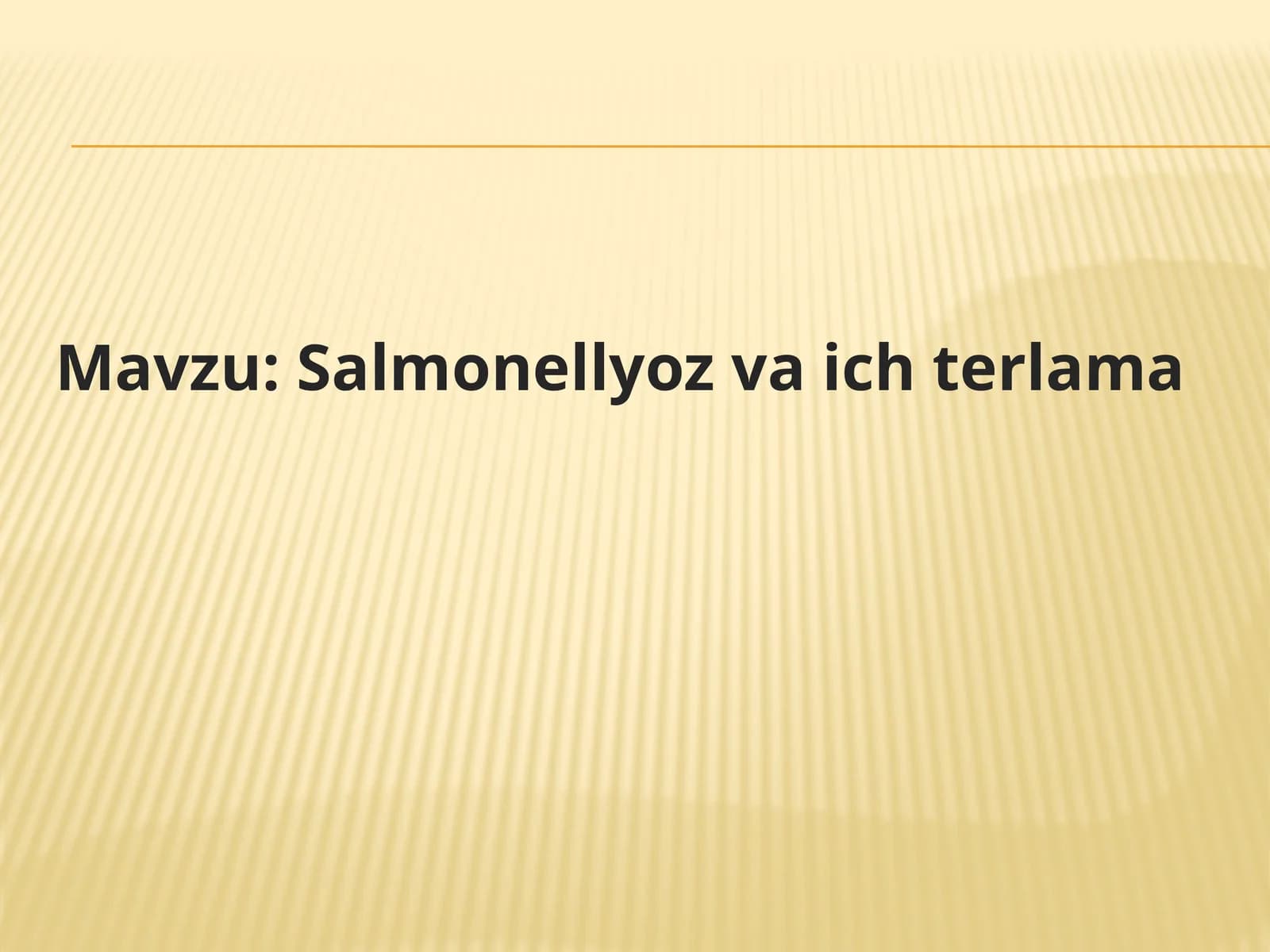 Salmonellyoz va ich terlama