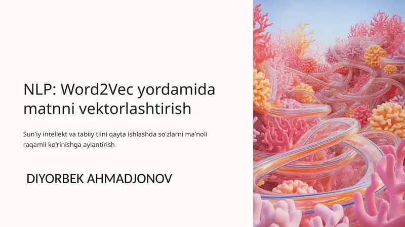 Matnni Vektorlashtirish