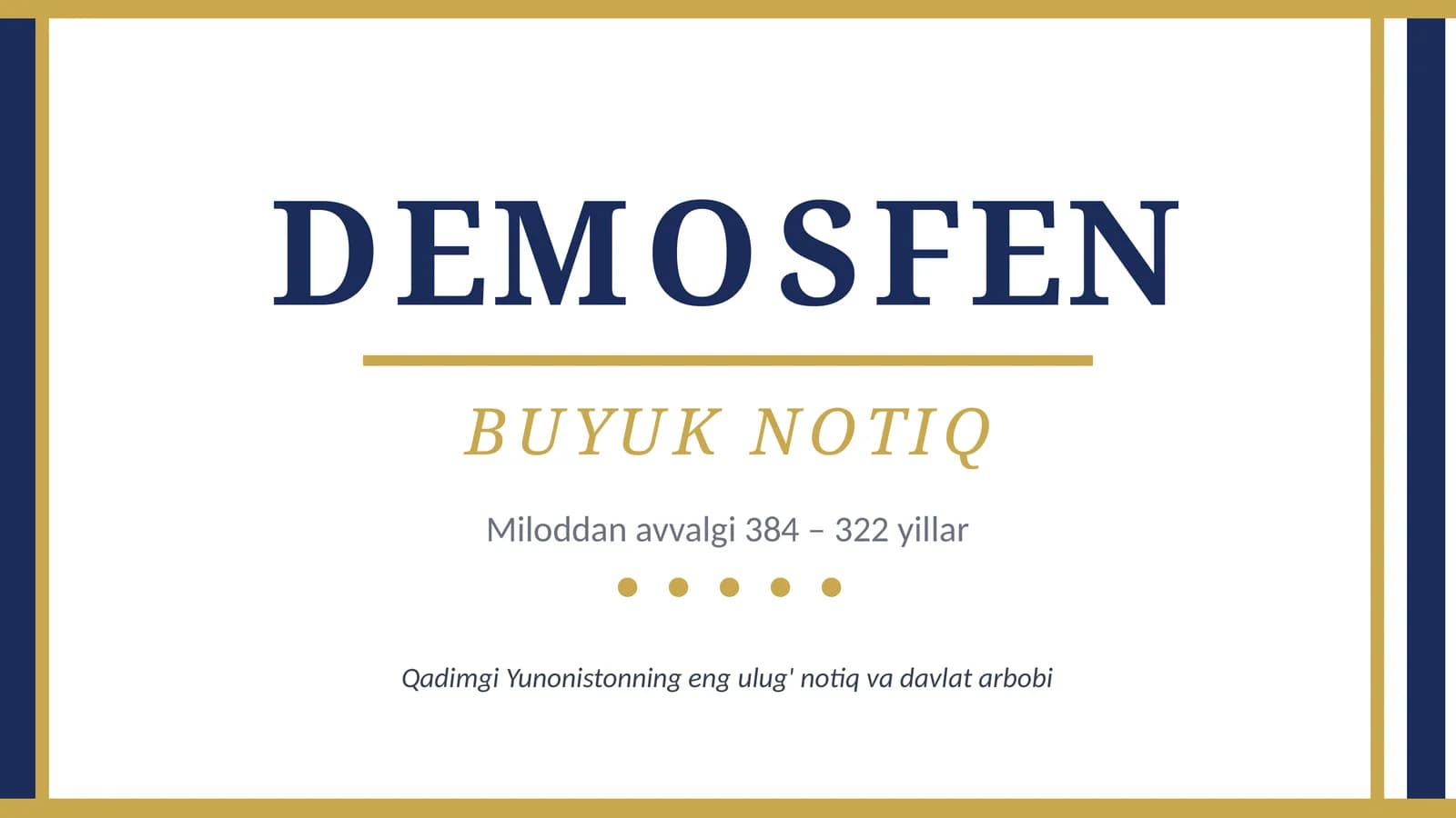 DEMOSFEN BUYUK NOTIQ