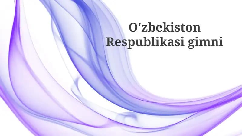O'zbekiston Respublikasi Madhiyasi