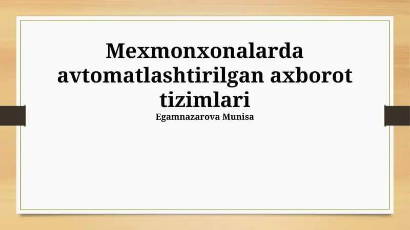 Elektron Ma'lumotlar almashinuvi va Integratsiya