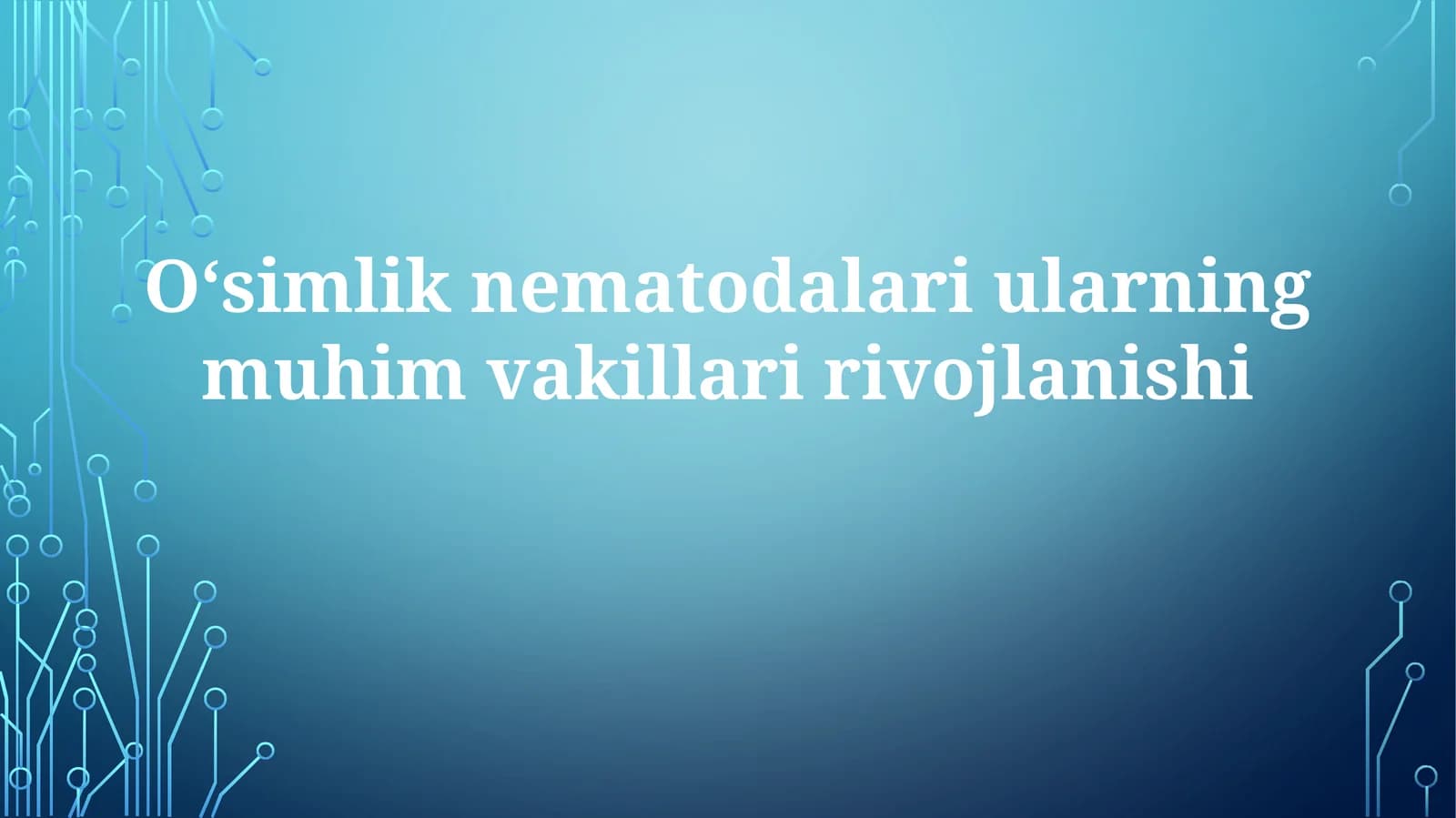 O'simlik nematodalari