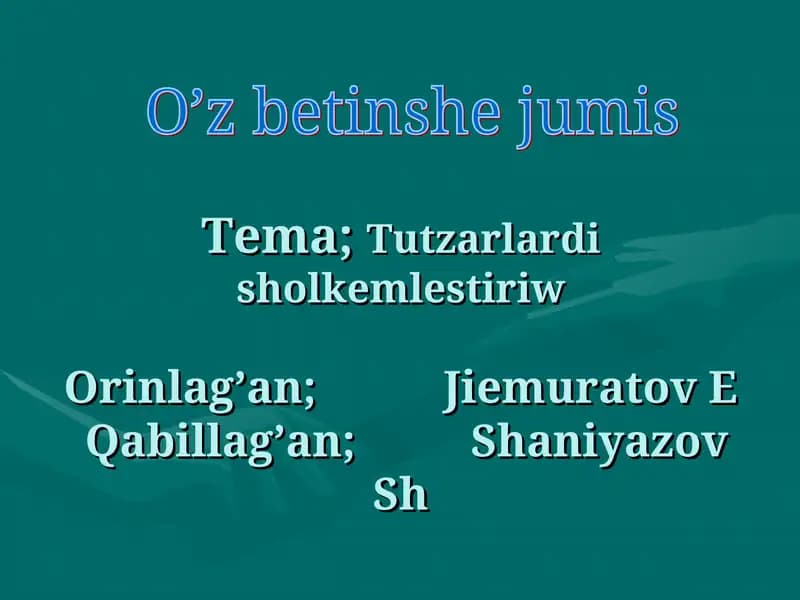 Tut teregi sortlari