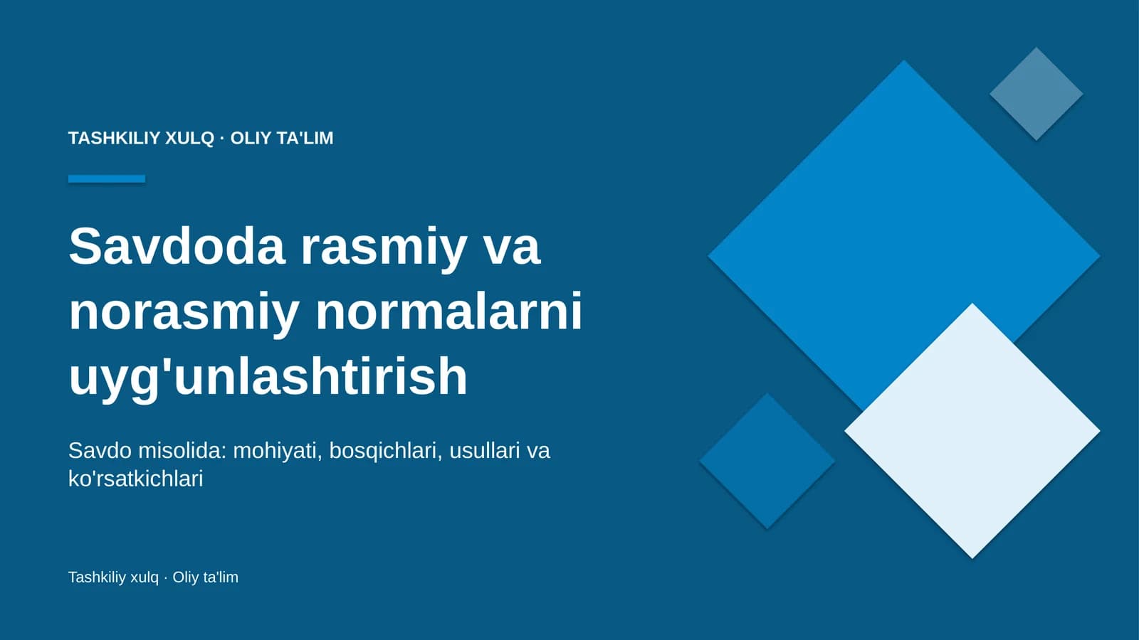 savdoda rasmiy va norasmiy normalarni uyg'unlashtirish 1556