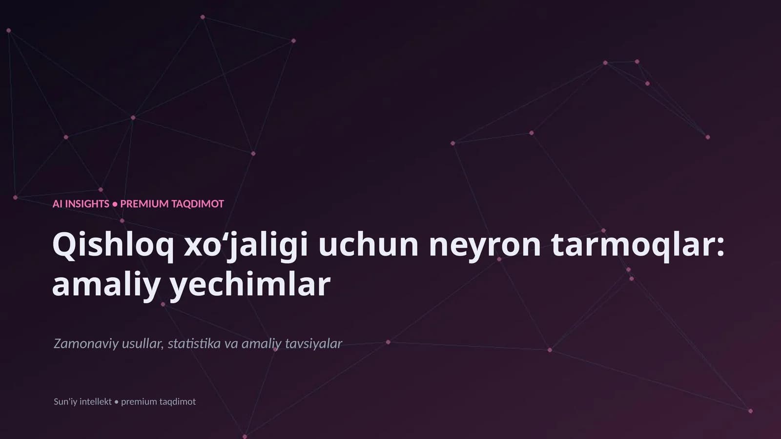 Sun'iy neyron tarmoqlar