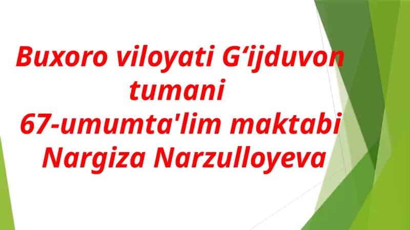 Nostandart masalalar