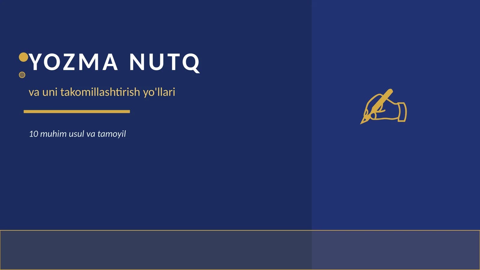 YOZMA NUTQ