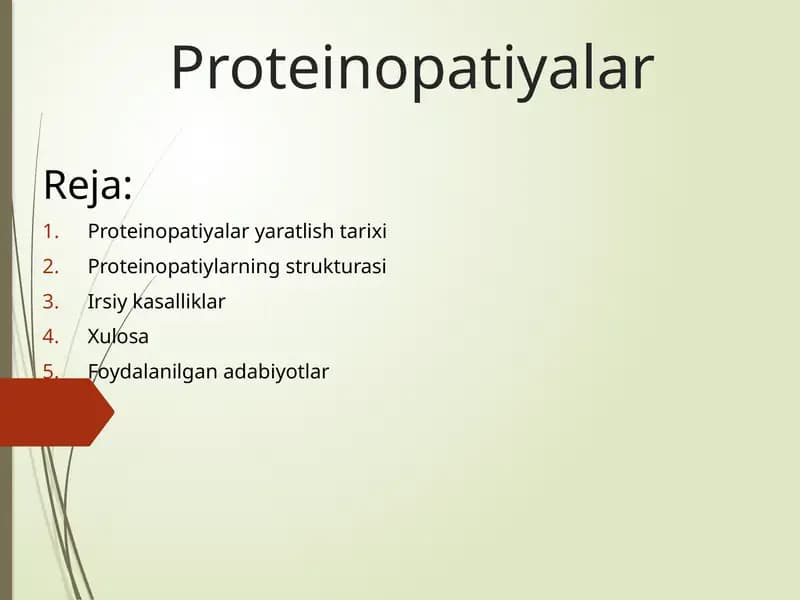 Proteinopatiyalar