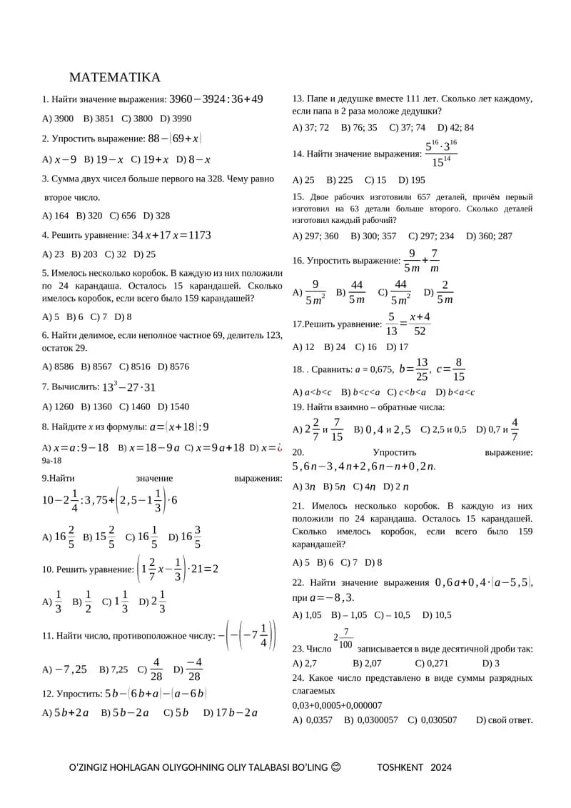 MATEMATIKA