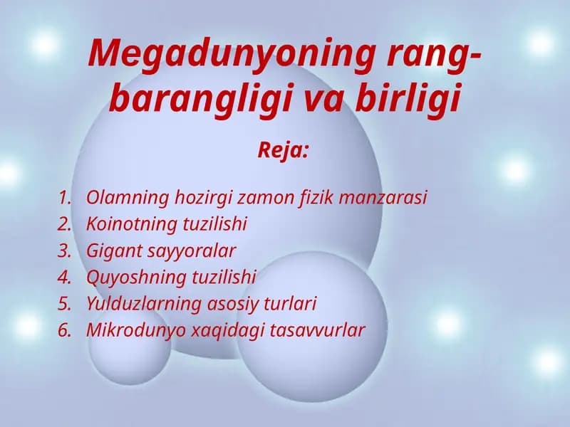 Koinotning tuzilishi