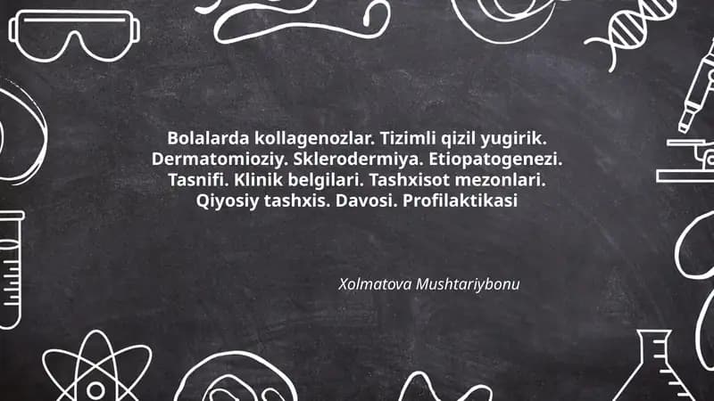 Bolalarda kollagenozlar