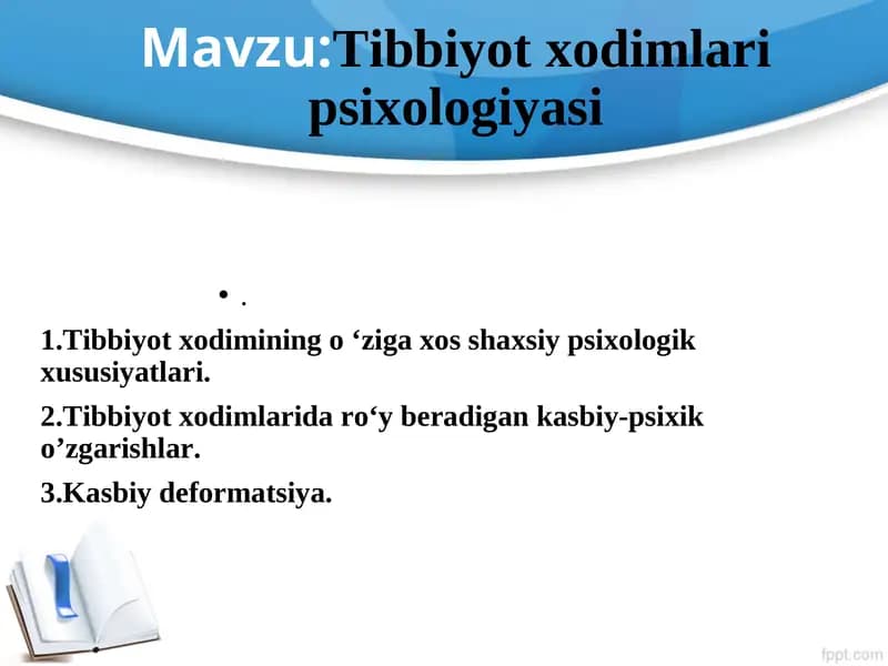 Tibbiyot xodimlari psixologiyasi