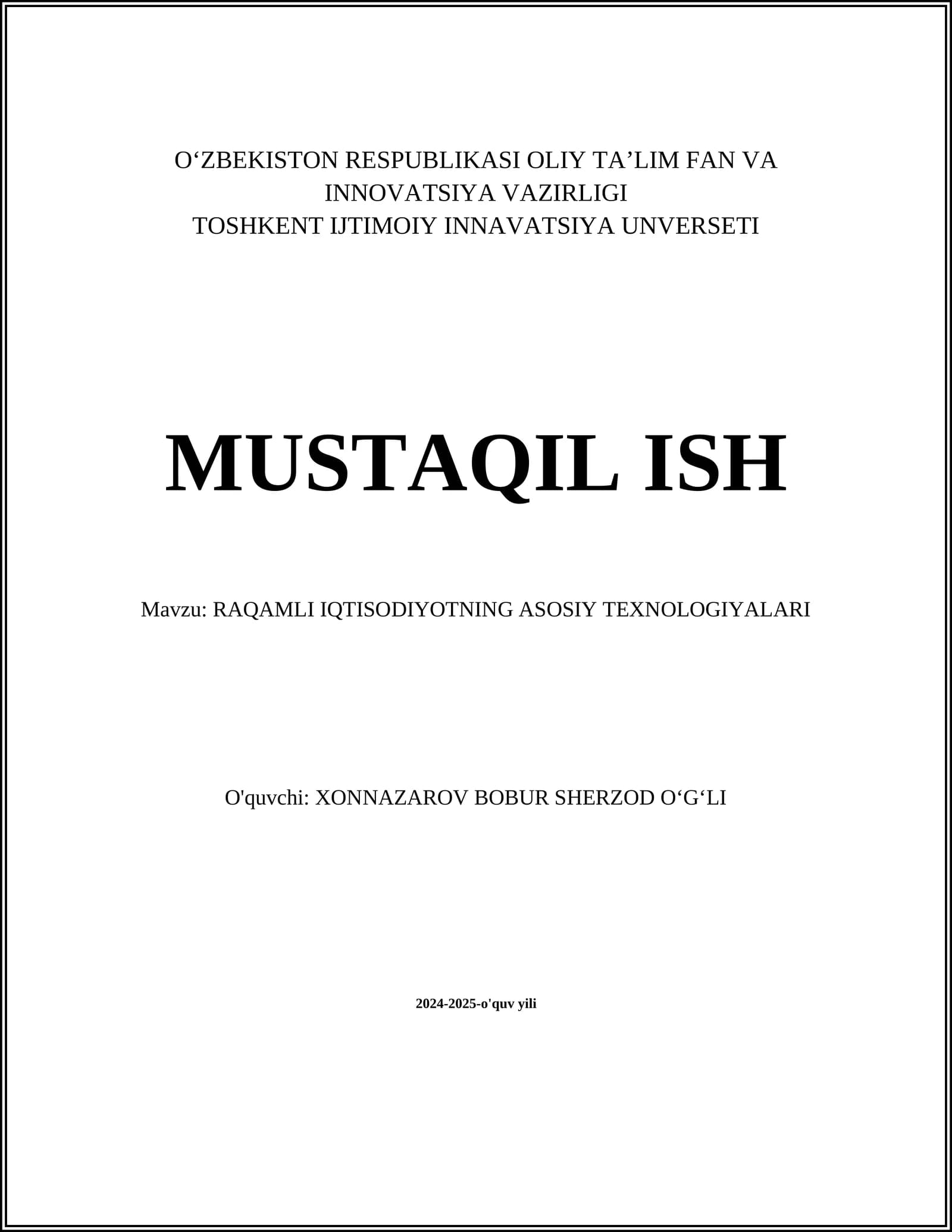 Bulutli hisoblash texnologiyalari