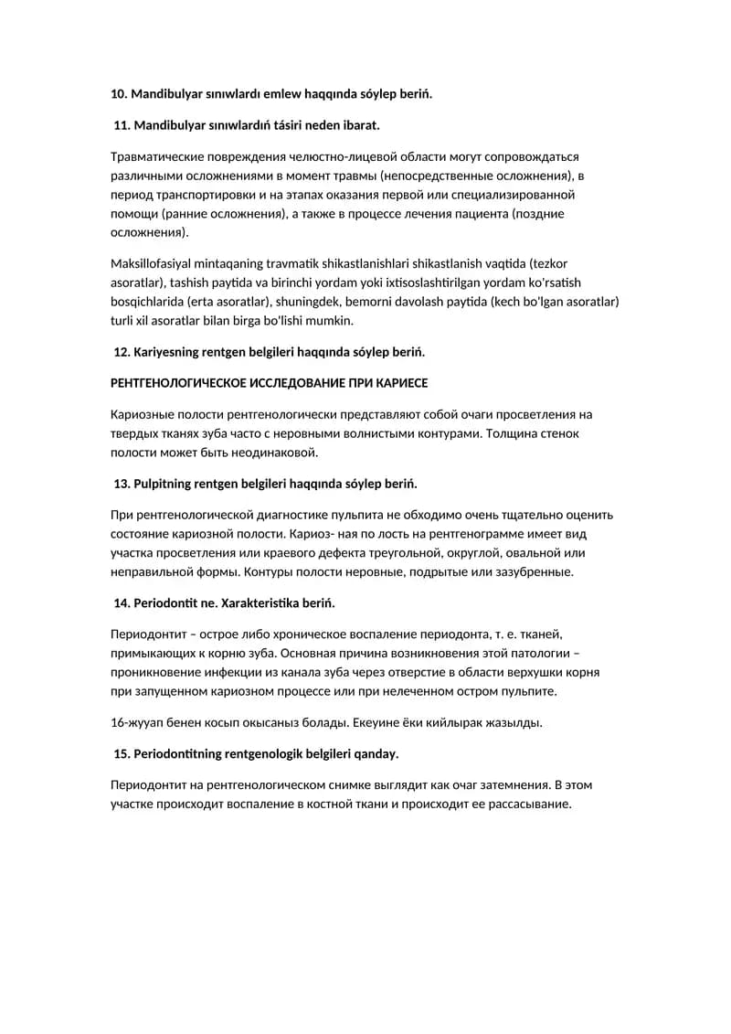 Travmatik shikastlanishlari