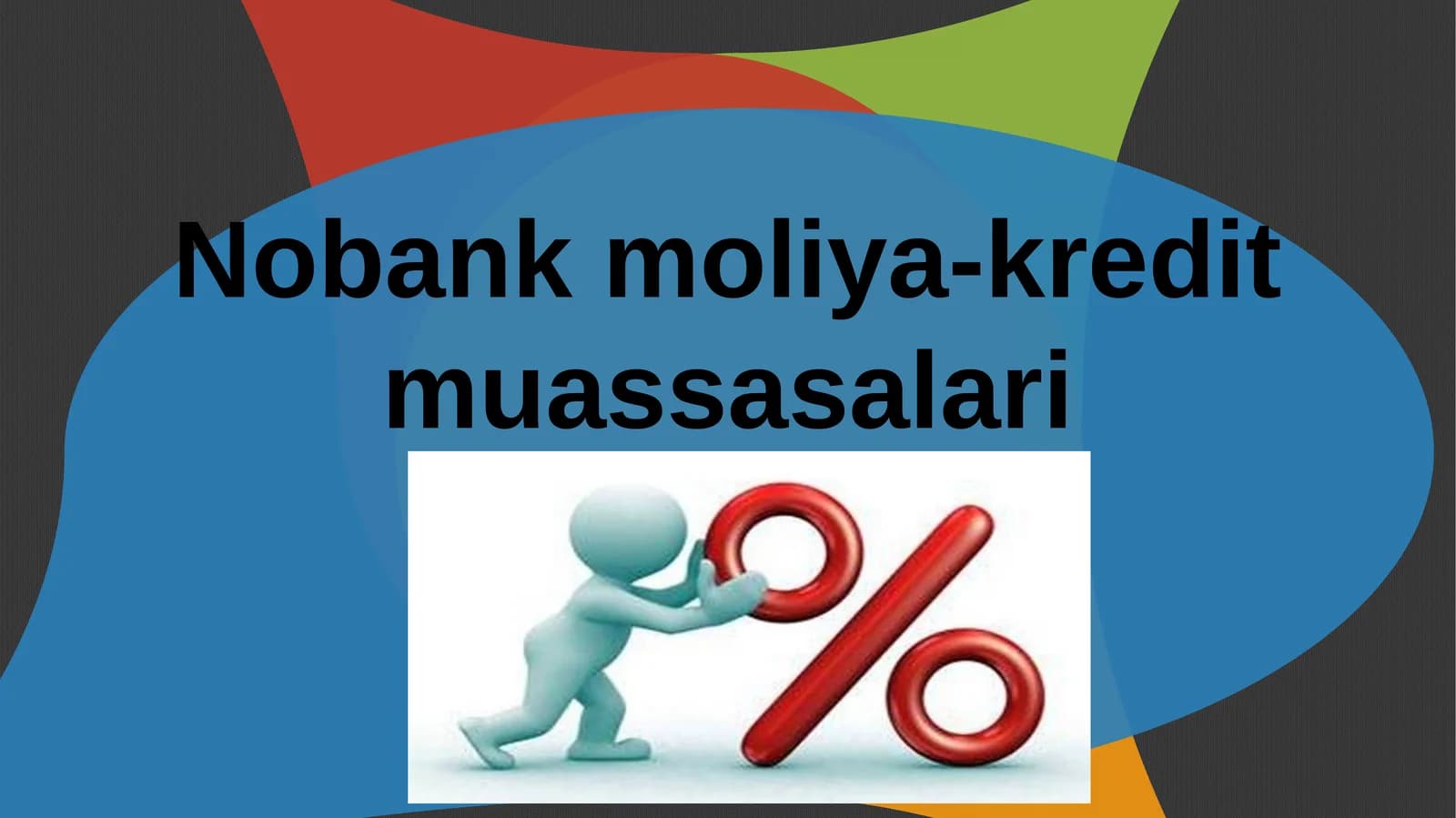 Nobank kredit tashkilotlari va ularning zarurligi