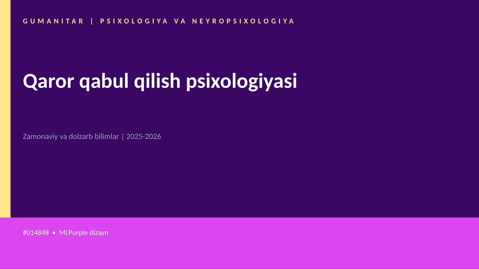 Qaror qabul qilish psixologiyasi