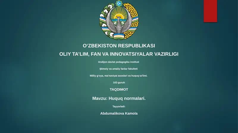 Huquqiy normalar