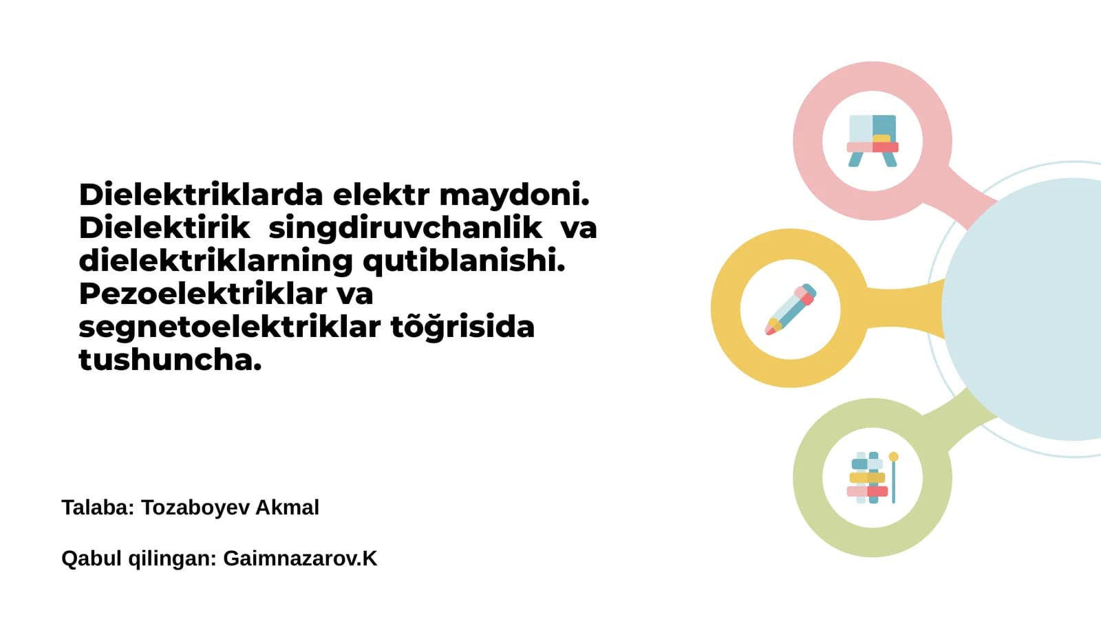 Dielektriklarda elektr maydoni