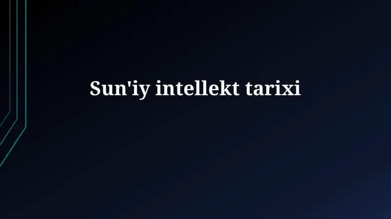 Sun'iyintellekttarixi