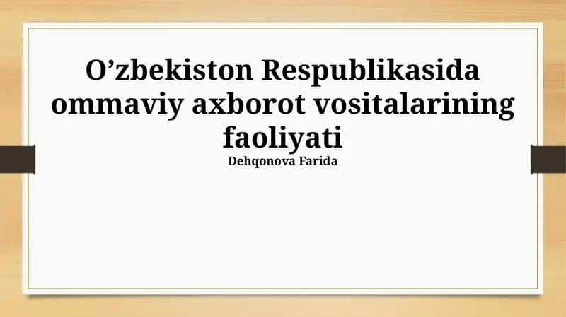 Internet va ijtimoiy tarmoqlar ta'siri