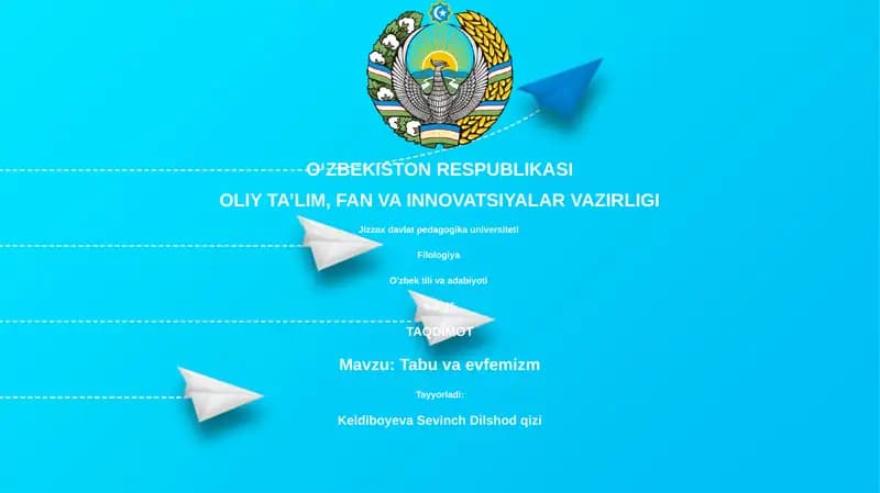 Tabu va evfemizm