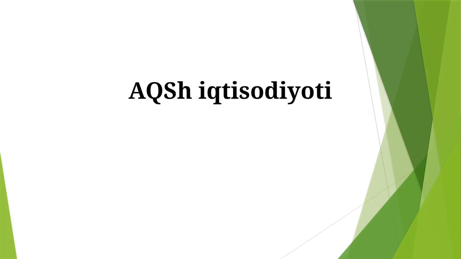 AQSh iqtisodiyoti