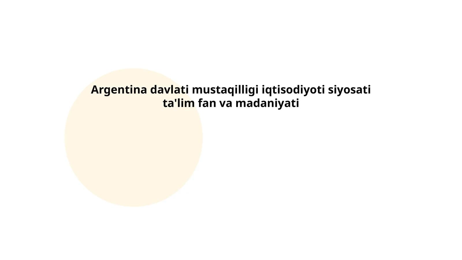 Argentina Davlati Mustaqilligining Tarixi