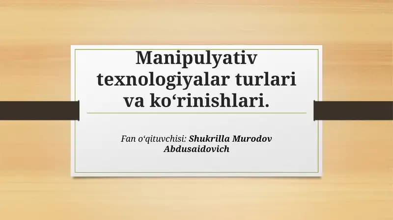 Psixologik ta'sir belgilari