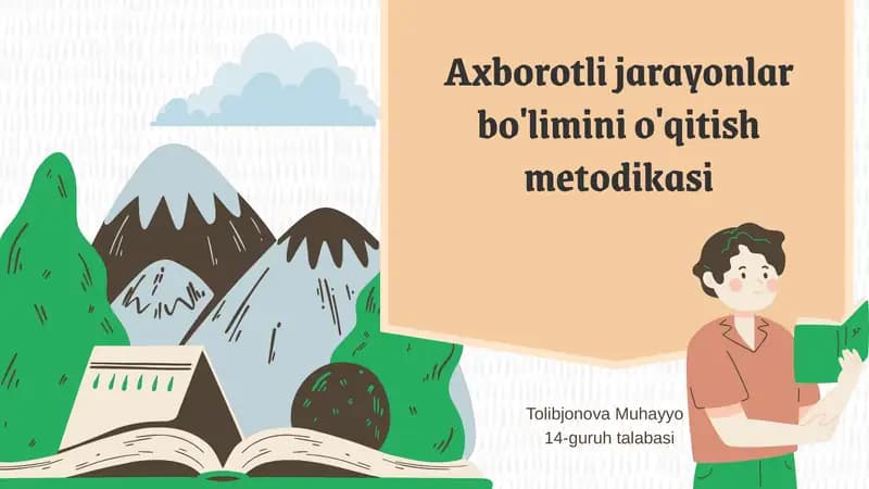 Axborotlijarayonlarbo'liminio'qitishmetodikasi