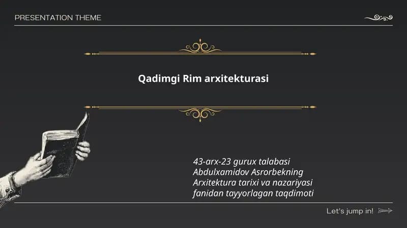Qadimgi Rim arxitekturasi