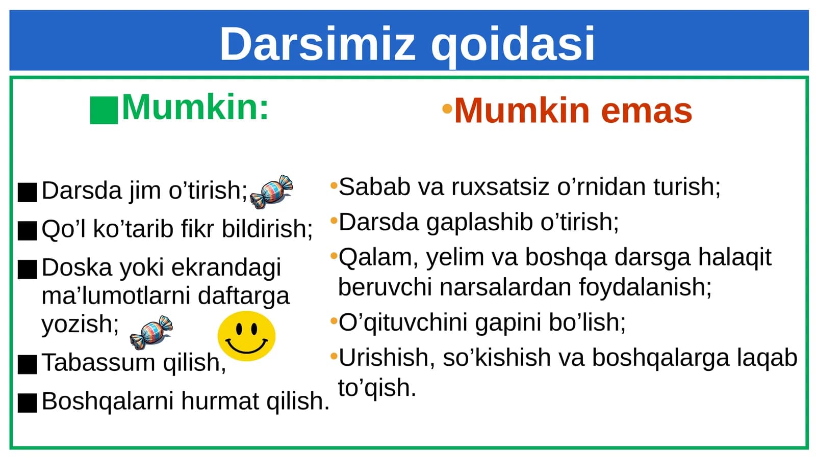 Buyruq gaplar mavzusi