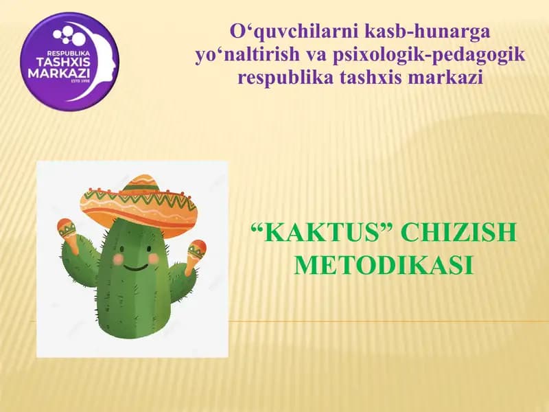 "Kaktus"chizishmetodikasi