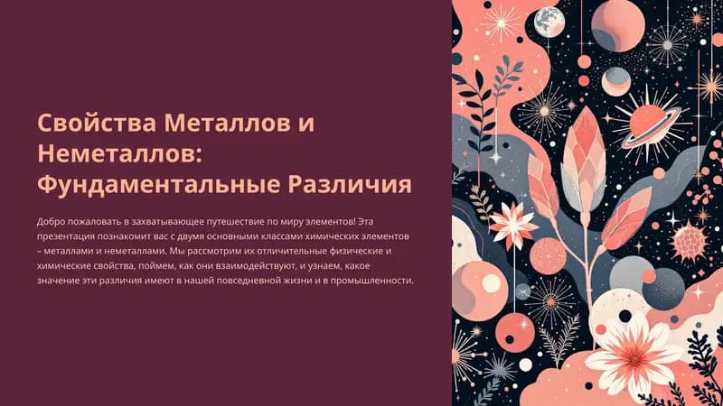 Свойства Металлов и Неметаллов: Фундаментальные Различия