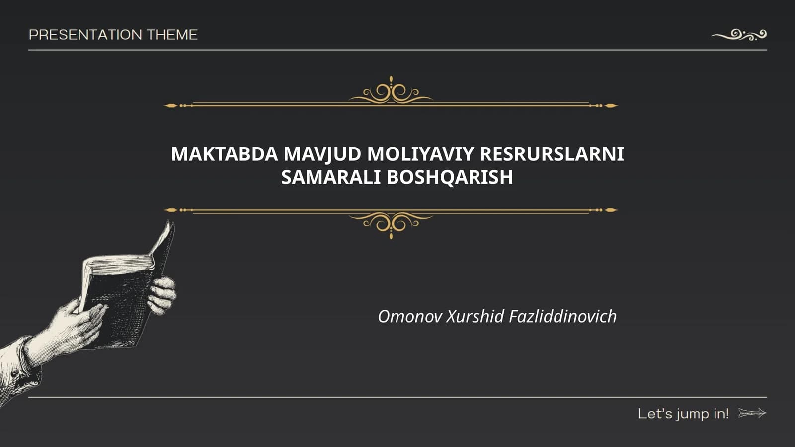 MAKTABDA MAVJUD MOLIYAVIY RESRURSLARNI SAMARALI BOSHQARISH