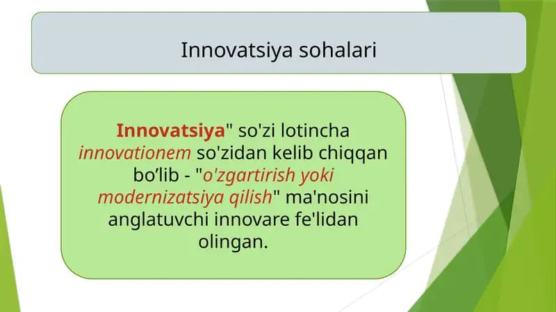 Innovatsiyasohalari