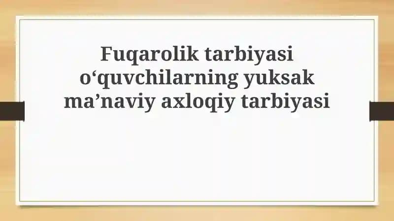 Fuqarolik tarbiyasi