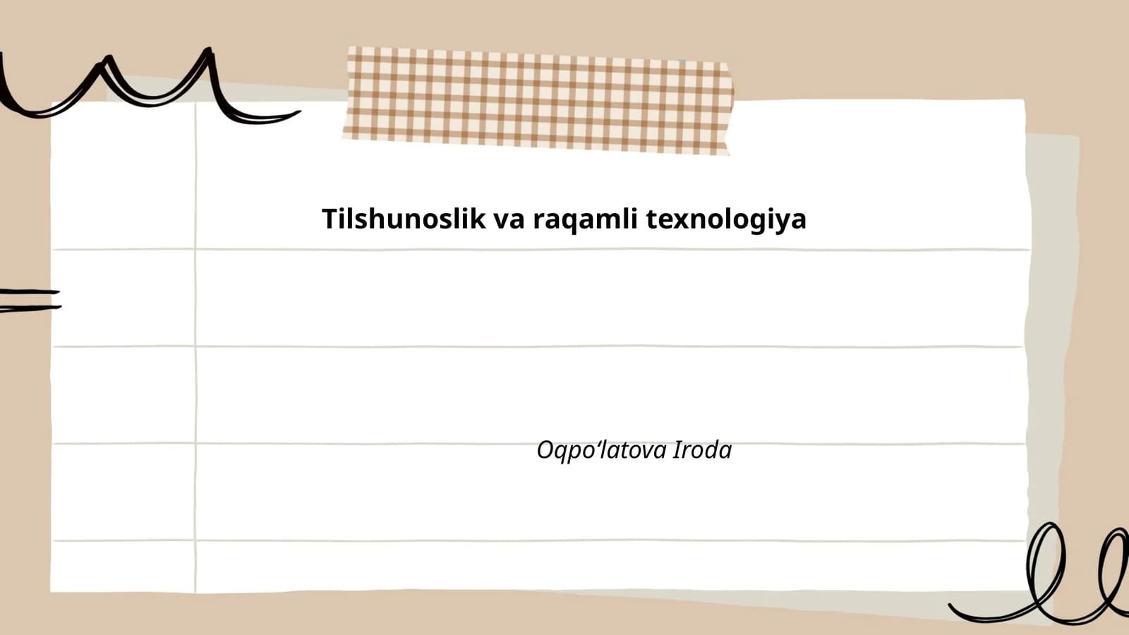 Tilshunoslik va raqamli texnologiya