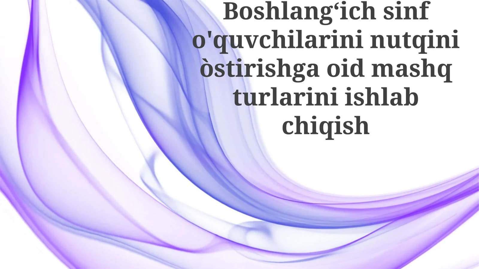Nutq Mashqlari