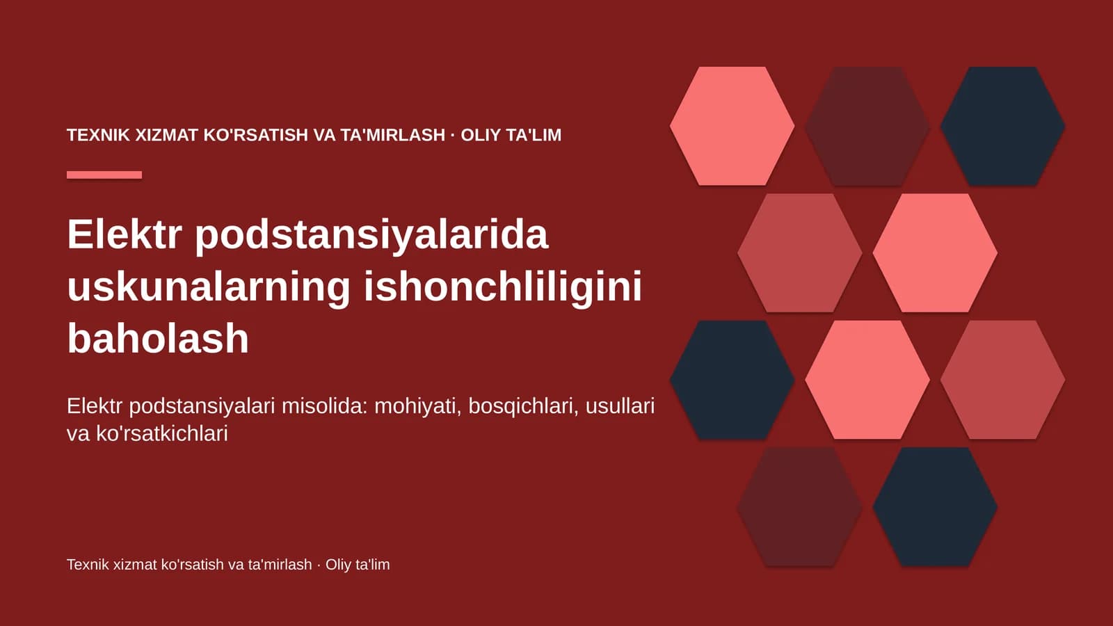 elektr podstansiyalarida uskunalarning ishonchliligini baholash 2815