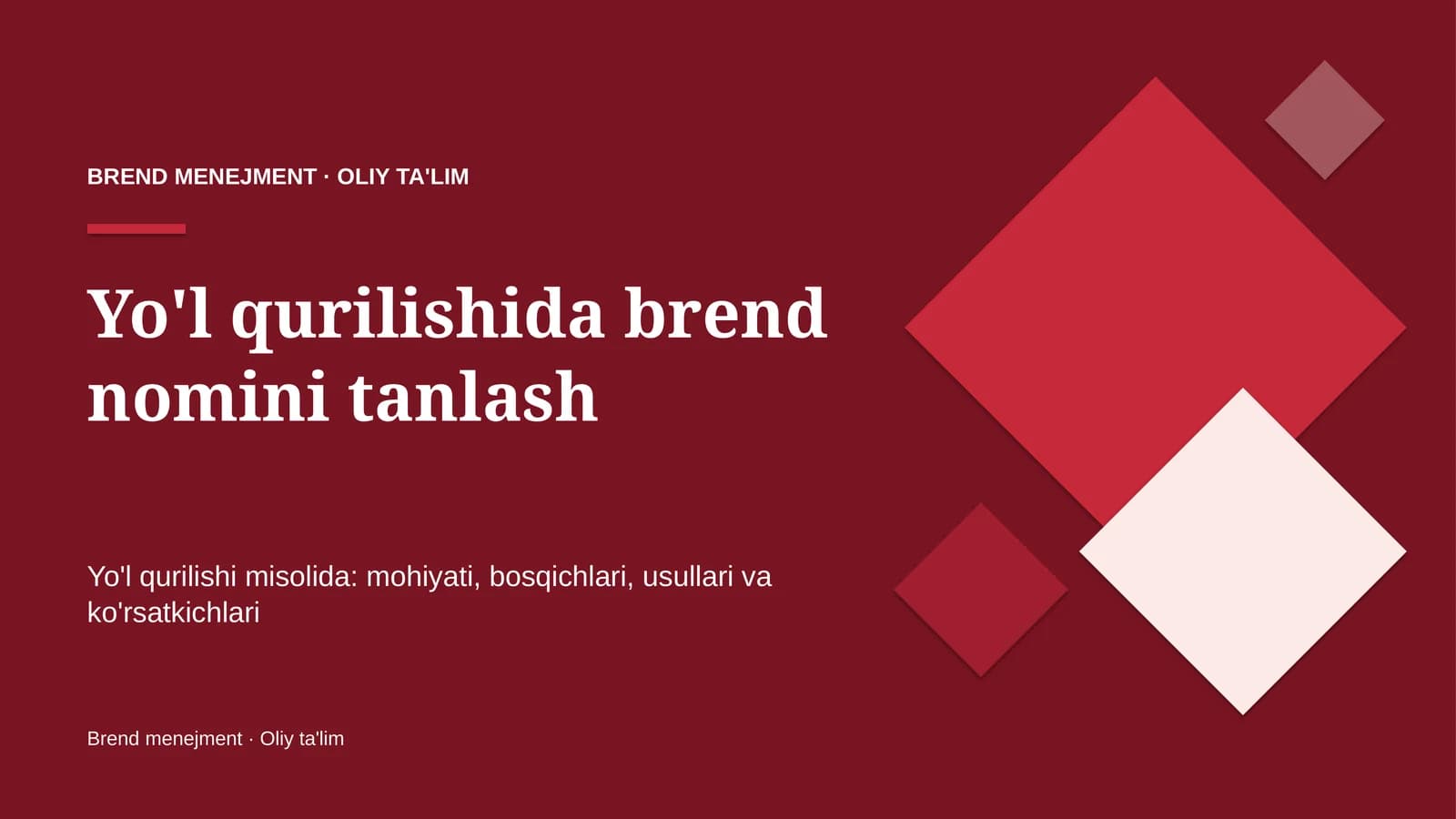 yo'l qurilishida brend nomini tanlash 4937