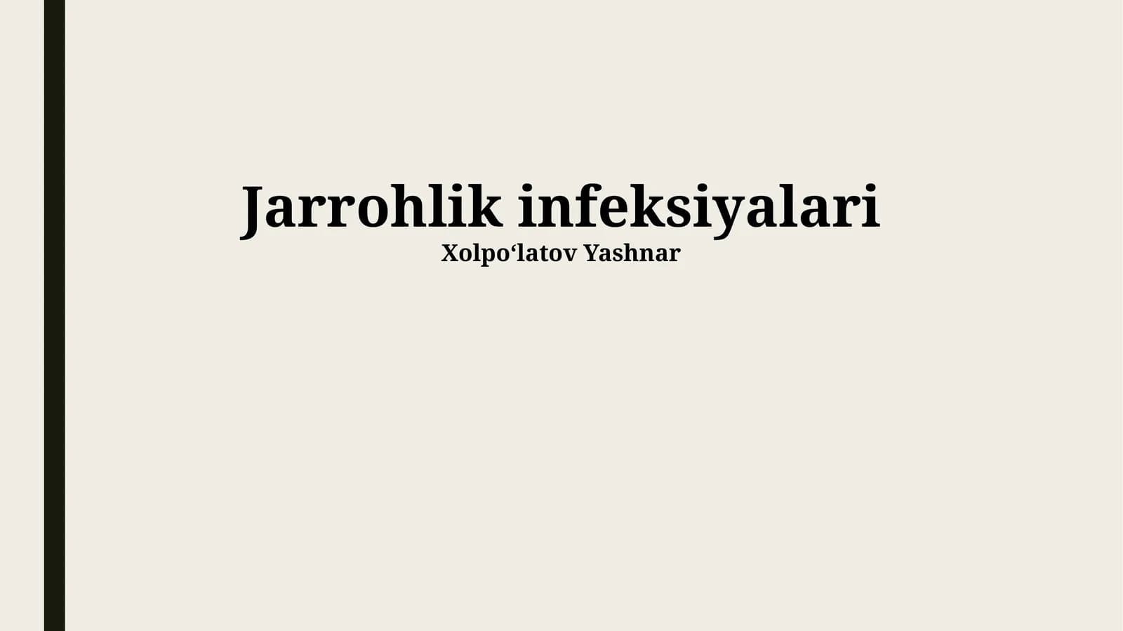 Jarrohlik infeksiyalari