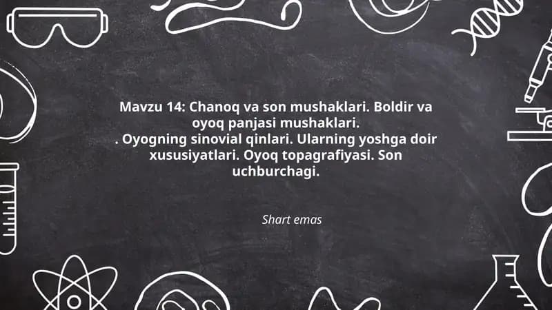 Chanoq va son mushaklari