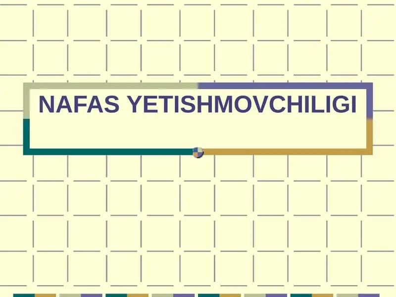 NAFAS YETISHMOVCHILIGI