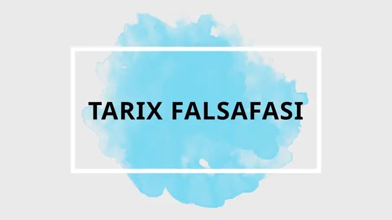 TARIX FALSAFASI