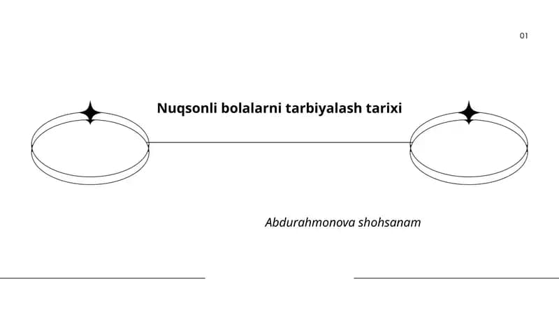 Nuqsonli bolalarni tarbiyalash tarixi
