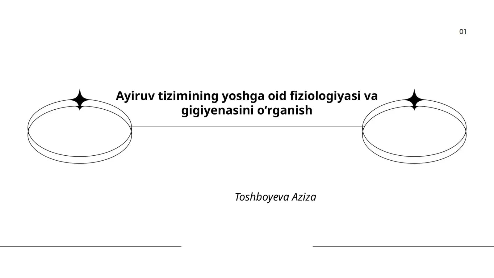 Ayiruv tizimining yoshga oid anatomiyasi